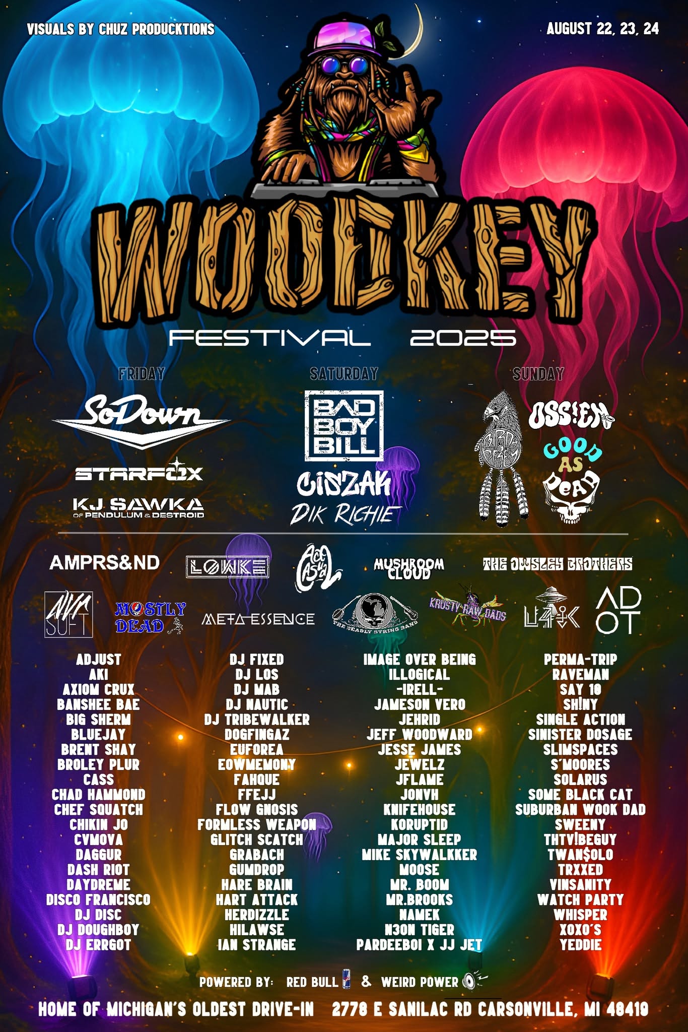 Woodkey Festival 2025 flyer